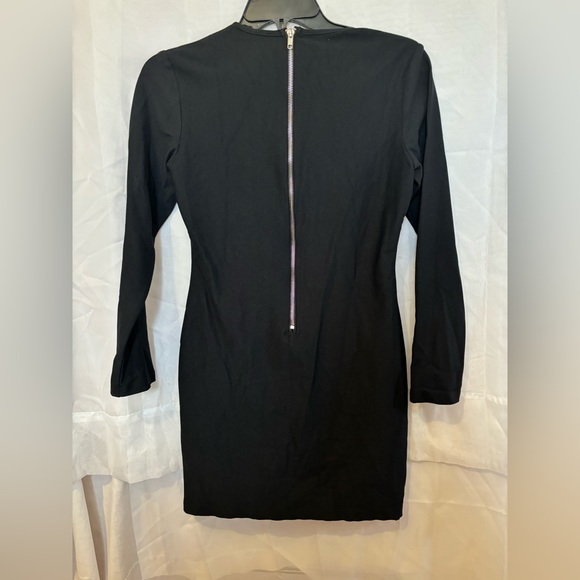 Olivaceous Black Long Sleeve Fitted Dress Size Medium - Picture 4 of 7